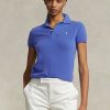 Siniset naisten Ralph Lauren Slim Fit Cashmere poolopaidat Siniset naisten Ralph Lauren Slim Fit Cashmere poolopaidat