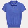 Siniset naisten Ralph Lauren Slim Fit Cashmere poolopaidat Siniset naisten Ralph Lauren Slim Fit Cashmere poolopaidat