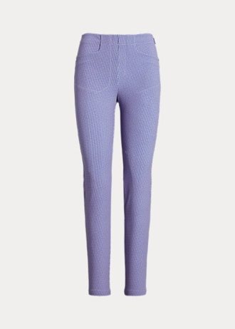 Siniset naisten Ralph Lauren Slim Stretch -housut Siniset naisten Ralph Lauren Slim Stretch -housut