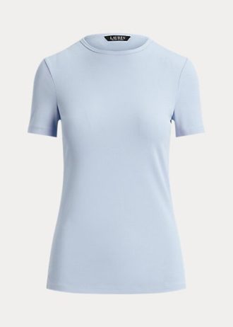 Siniset naisten Ralph Lauren Stretch Cotton T-paidat