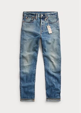 Siniset naisten Ralph Lauren Stretch Vintage Straight Fit -farkut