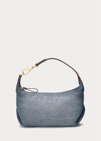 Sunset Indigo Wash/Lauren Naisten Ralph Lauren Washed Denim Pienet Kassie Olkalaukut