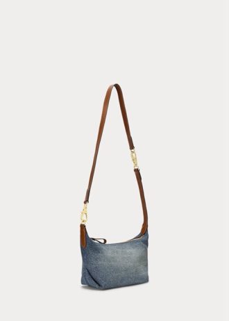 Sunset Indigo Wash/Lauren Naisten Ralph Lauren Washed Denim Pienet Kassie Olkalaukut