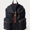 True Indigo naisten Ralph Lauren Denim -reppukäsilaukku True Indigo naisten Ralph Lauren Denim -reppukäsilaukku