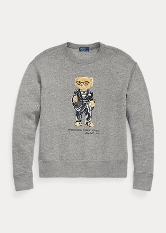 Tummanharmaat naisten Ralph Lauren Polo Bear Fleece Crewneck collegepaidat Tummanharmaat naisten Ralph Lauren Polo Bear Fleece Crewneck collegepaidat