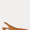 Tummankeltaiset naisten Ralph Lauren Kelsin nahkaiset Slingback-korkokengät Tummankeltaiset naisten Ralph Lauren Kelsin nahkaiset Slingback-korkokengät