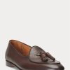 Tummanruskeat miesten Ralph Lauren Belvin Calfskin -mekkokengät Tummanruskeat miesten Ralph Lauren Belvin Calfskin -mekkokengät