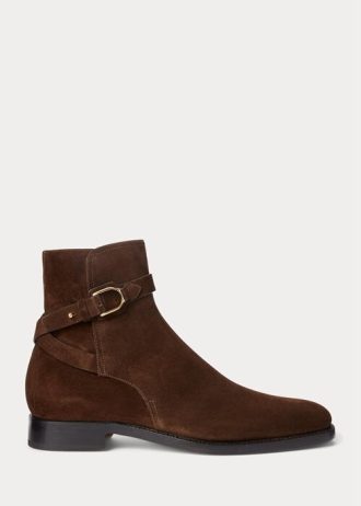 Tummanruskeat miesten Ralph Lauren Welington Calf-Moksahkasaappaat Tummanruskeat miesten Ralph Lauren Welington Calf-Moksahkasaappaat