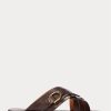 Tummanruskeat miesten Ralph Lauren Welingtonin vasikkanahkaiset tossut Tummanruskeat miesten Ralph Lauren Welingtonin vasikkanahkaiset tossut