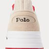 Vaaleanharmaat miesten Ralph Lauren Trackster 200II -neulotut tennarit Vaaleanharmaat miesten Ralph Lauren Trackster 200II -neulotut tennarit