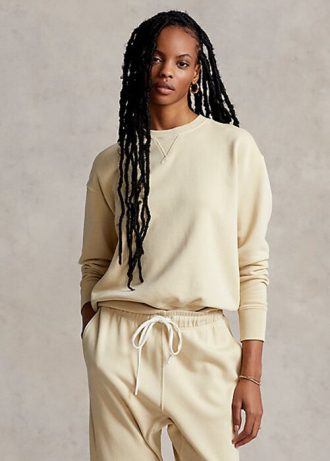 Vaaleankeltainen naisten Ralph Lauren luomupuuvillaiset neulepuserot Vaaleankeltainen naisten Ralph Lauren luomupuuvillaiset neulepuserot
