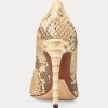 Vaaleankeltaiset naisten Ralph Lauren Celia Python -korkokengät Vaaleankeltaiset naisten Ralph Lauren Celia Python -korkokengät