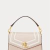 Vaaleanpunainen/vanilja naisten Ralph Lauren Nappa -nahkaiset pienet Tayler Crossbody -laukut Vaaleanpunainen/vanilja naisten Ralph Lauren Nappa -nahkaiset pienet Tayler Crossbody -laukut