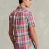 Vaaleanpunaiset Miesten Ralph Lauren Classic Fit Madras Popover -paidat Vaaleanpunaiset Miesten Ralph Lauren Classic Fit Madras Popover -paidat