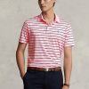 Vaaleanpunaiset miesten Ralph Lauren Classic Fit Performance poolopaidat