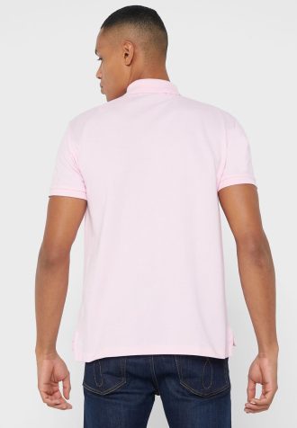 Vaaleanpunaiset Miesten Ralph Lauren Essential Slim fit poolopaidat Vaaleanpunaiset Miesten Ralph Lauren Essential Slim fit poolopaidat