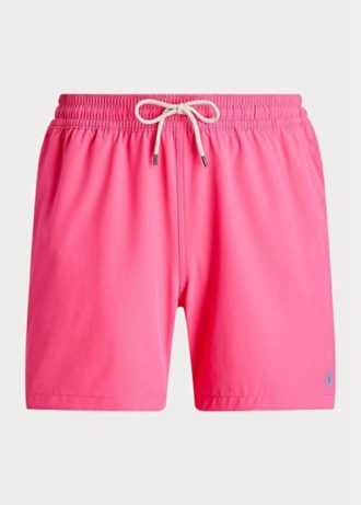 Vaaleanpunaiset miesten Ralph Lauren Traveler -uimahousut