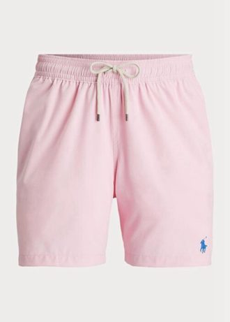 Vaaleanpunaiset miesten Ralph Lauren Traveler -uimahousut