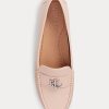 Vaaleanpunaiset naisten Ralph Lauren Barnsbury Nappa -nahkaiset ohjainloaferit Vaaleanpunaiset naisten Ralph Lauren Barnsbury Nappa -nahkaiset ohjainloaferit