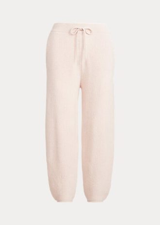 Vaaleanpunaiset naisten Ralph Lauren Cashmere -housut Vaaleanpunaiset naisten Ralph Lauren Cashmere -housut
