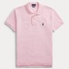 Vaaleanpunaiset naisten Ralph Lauren Classic Fit mesh poolopaidat Vaaleanpunaiset naisten Ralph Lauren Classic Fit mesh poolopaidat