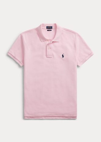 Vaaleanpunaiset naisten Ralph Lauren Classic Fit mesh poolopaidat