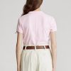 Vaaleanpunaiset naisten Ralph Lauren Classic Fit mesh poolopaidat Vaaleanpunaiset naisten Ralph Lauren Classic Fit mesh poolopaidat