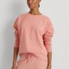 Vaaleanpunaiset naisten Ralph Lauren -fleece-puseropuserot