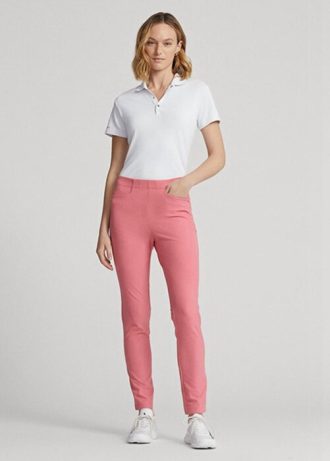 Vaaleanpunaiset naisten Ralph Lauren GolfStretch Athletic -housut