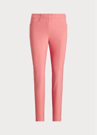 Vaaleanpunaiset naisten Ralph Lauren GolfStretch Athletic -housut