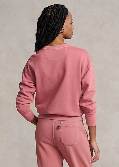 Vaaleanpunaiset naisten Ralph Lauren luomupuuvillaiset neulepuserot Vaaleanpunaiset naisten Ralph Lauren luomupuuvillaiset neulepuserot