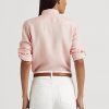 Vaaleanpunaiset naisten Ralph Lauren pellavapaidat Vaaleanpunaiset naisten Ralph Lauren pellavapaidat
