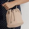 Vaaleanpunaiset naisten Ralph Lauren Pesty Nahka Medium Emmy Bucket Laukut Vaaleanpunaiset naisten Ralph Lauren Pesty Nahka Medium Emmy Bucket Laukut