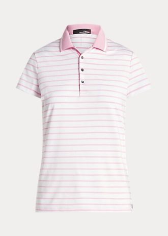 Vaaleanpunaiset naisten Ralph Lauren Räätälöidyt Fit Jersey poolopaidat