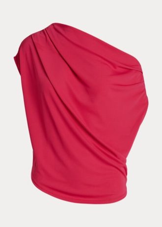 Vaaleanpunaiset naisten Ralph Lauren Stretch Jersey -topit Vaaleanpunaiset naisten Ralph Lauren Stretch Jersey -topit