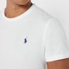 Valkoinen miesten Ralph Lauren Chest Logo Crew Neck T-paidat