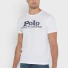 Valkoinen Miesten Ralph Lauren Chest Logo T-paidat Valkoinen Miesten Ralph Lauren Chest Logo T-paidat