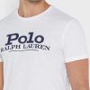 Valkoinen Miesten Ralph Lauren Chest Logo T-paidat Valkoinen Miesten Ralph Lauren Chest Logo T-paidat