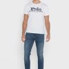 Valkoinen Miesten Ralph Lauren Chest Logo T-paidat Valkoinen Miesten Ralph Lauren Chest Logo T-paidat