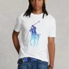 Valkoinen Miesten Ralph Lauren Classic Fit Big Pony Jersey T-paidat