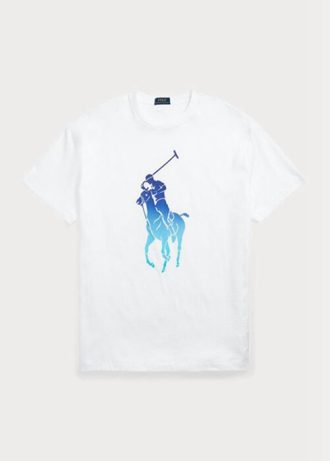 Valkoinen Miesten Ralph Lauren Classic Fit Big Pony Jersey T-paidat
