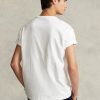 Valkoinen miesten Ralph Lauren Classic Fit Heavyweight Jersey T-paidat Valkoinen miesten Ralph Lauren Classic Fit Heavyweight Jersey T-paidat