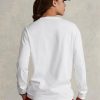 Valkoinen Miesten Ralph Lauren Classic Fit Polo Sport Jersey T-paidat Valkoinen Miesten Ralph Lauren Classic Fit Polo Sport Jersey T-paidat