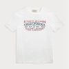 Valkoinen Miesten Ralph Lauren Custom Slim Fit Polo Country T-paidat Valkoinen Miesten Ralph Lauren Custom Slim Fit Polo Country T-paidat