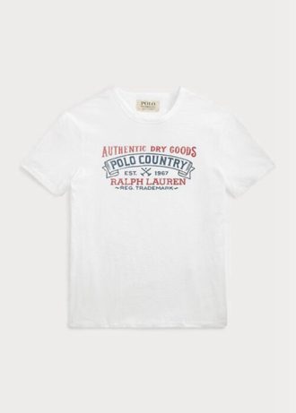 Valkoinen Miesten Ralph Lauren Custom Slim Fit Polo Country T-paidat