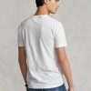 Valkoinen Miesten Ralph Lauren Custom Slim Fit Polo Country T-paidat Valkoinen Miesten Ralph Lauren Custom Slim Fit Polo Country T-paidat