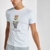 Valkoinen Miesten Ralph Lauren Graphic Crew Neck T-paidat Valkoinen Miesten Ralph Lauren Graphic Crew Neck T-paidat