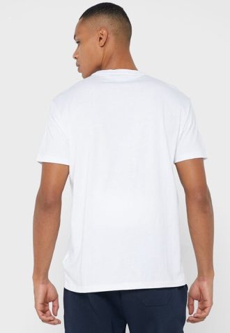 Valkoinen Miesten Ralph Lauren Graphic Crew Neck T-paidat