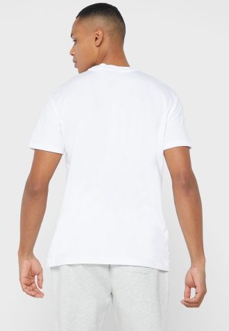 Valkoinen miesten Ralph Lauren Logo Crew Neck T-paidat