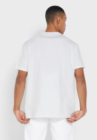 Valkoinen miesten Ralph Lauren Logo Crew Neck T-paidat